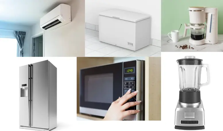 household appliances for 100 amp service