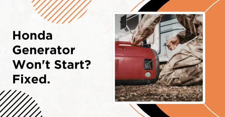 honda generator won't start